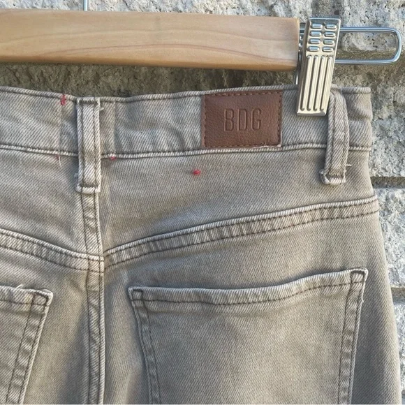 BDG Urban Outfitters High Rise Beige A Wide Leg Jeans Size 24/XS - Picture 6 of 8